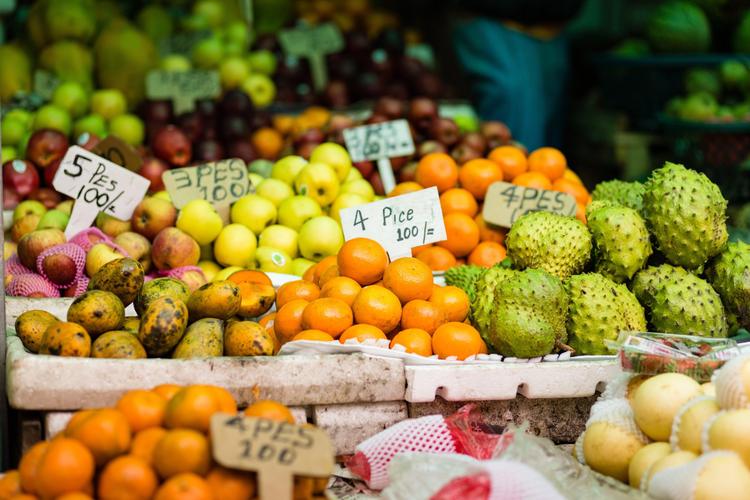 Obst auf dem Markt in Kandy