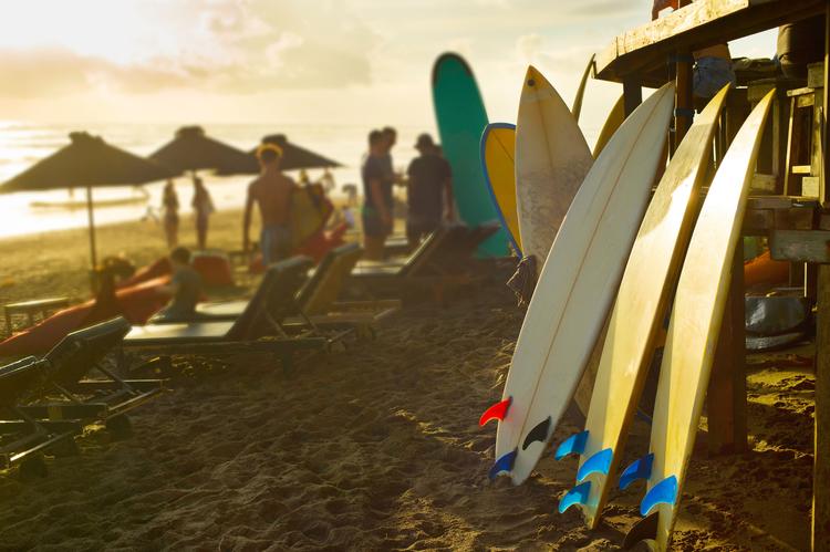 Wellenreiter: Surfspot Canggu