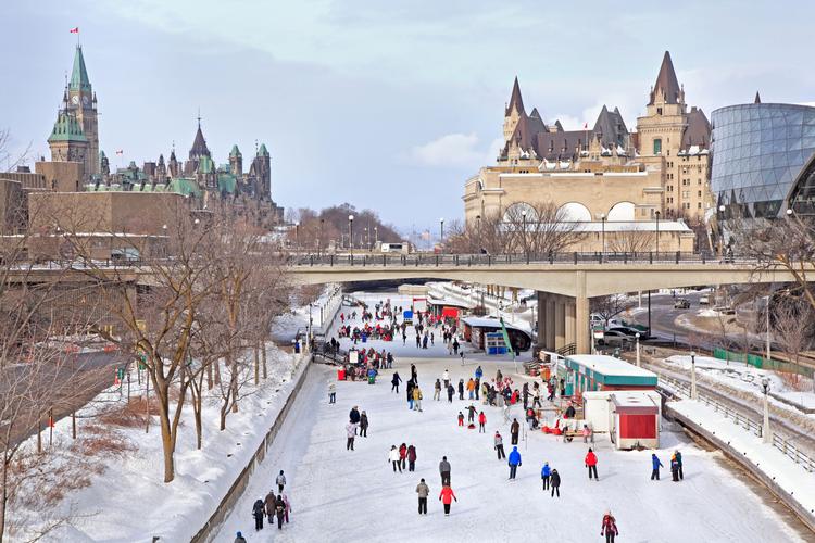 Rideau Canal: Eislaufen in Ottawa