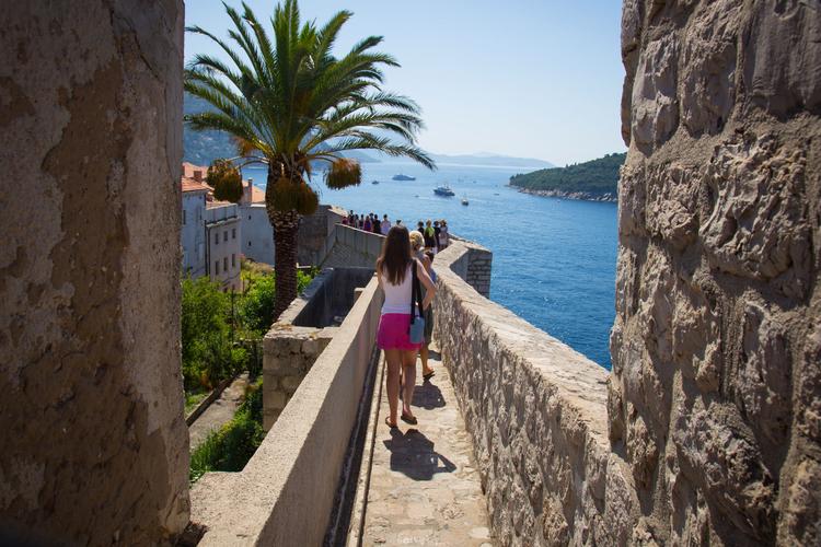 Mächtig imposant: Dubrovniks Stadtmauern