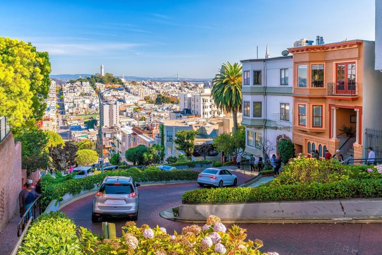 Lombard Street in San Francisco, Kalifornien