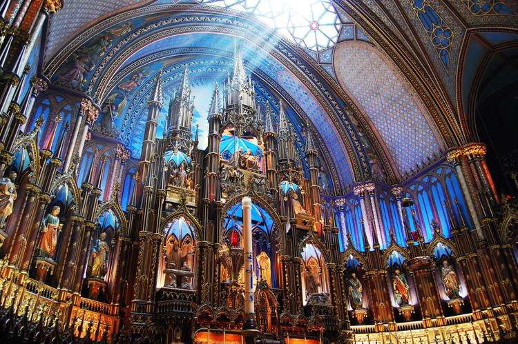 Altar der Notre-Dame Basilika, Montreal, Kanada