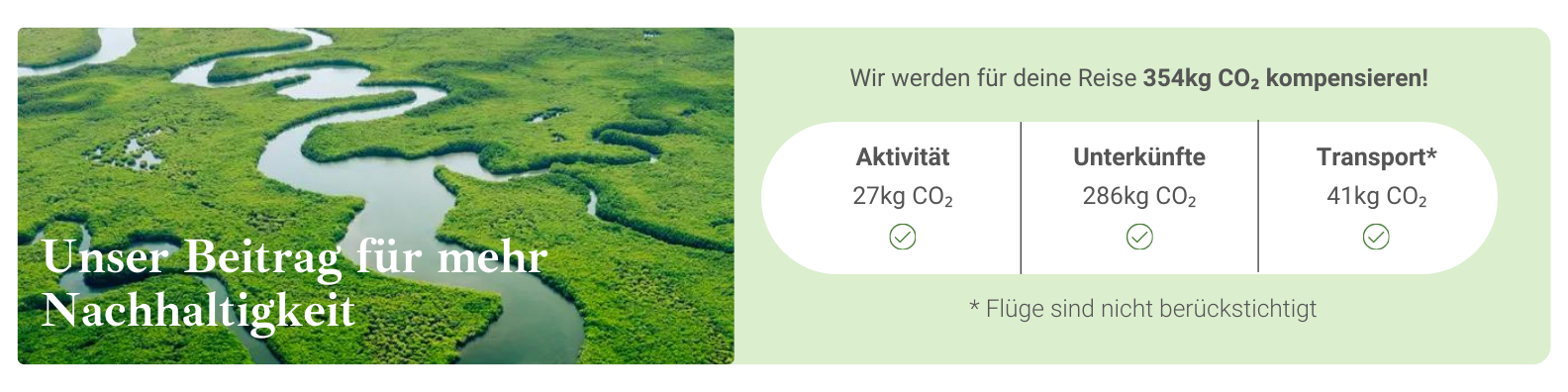 Banner CO2 Kompensation