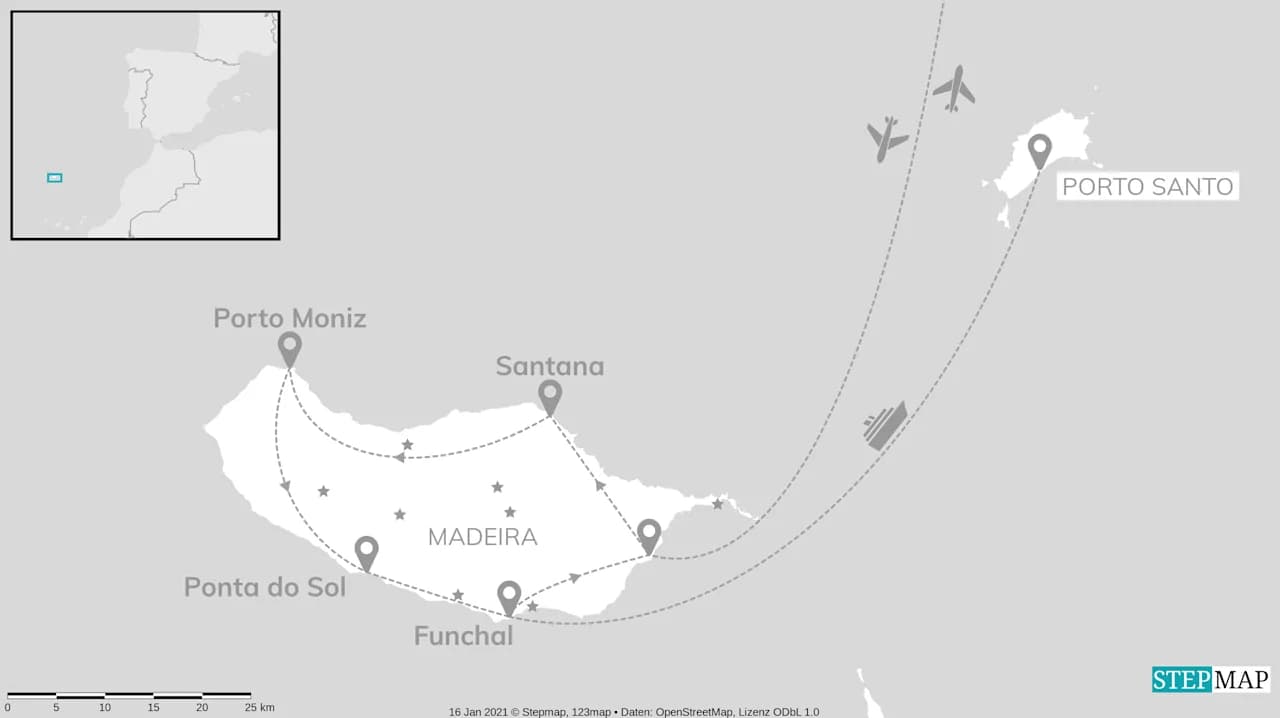 Inselhopping Madeira & Porto Santo: Von Vulkangewalt zum Strandgeheimnis