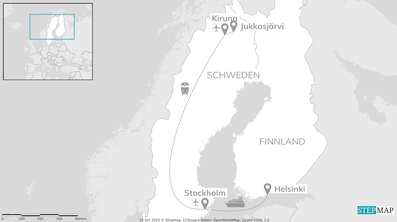 Loving Lapland: Polarzug zur Huskysafari