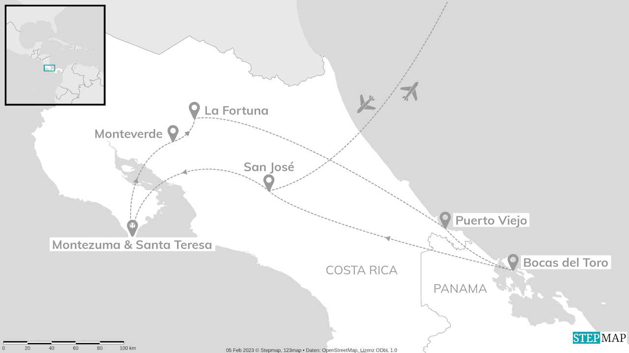 Costa Rica & Panama: Ticos, Tukane & Traumstrände!