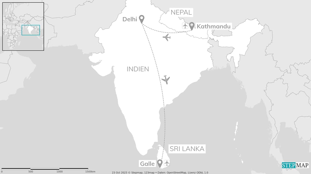 Nepal, Indien & Sri Lanka: Vom Himalaya zum Taj Mahal!