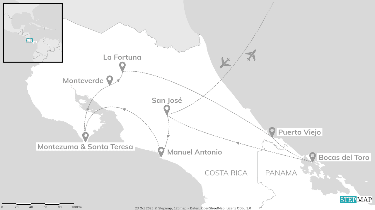 Costa Rica & Panama: van toekans tot droomstranden