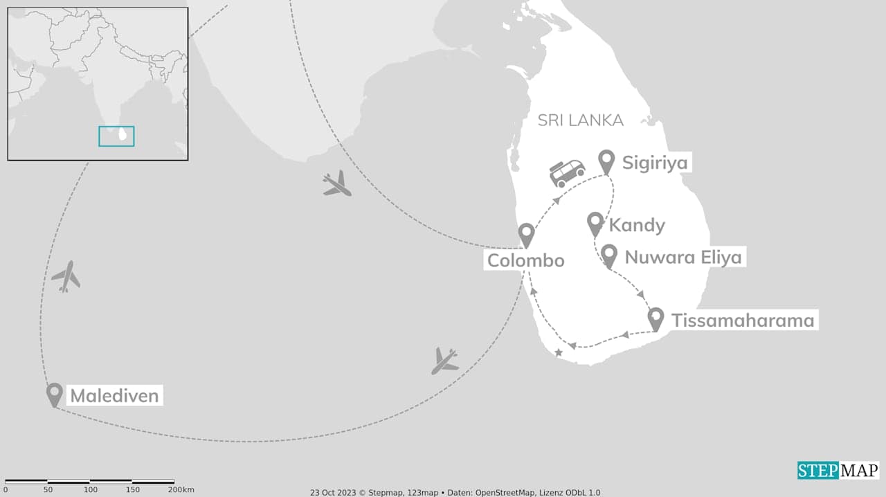 Sri Lanka & Malediven: highland highs meet beach paradise