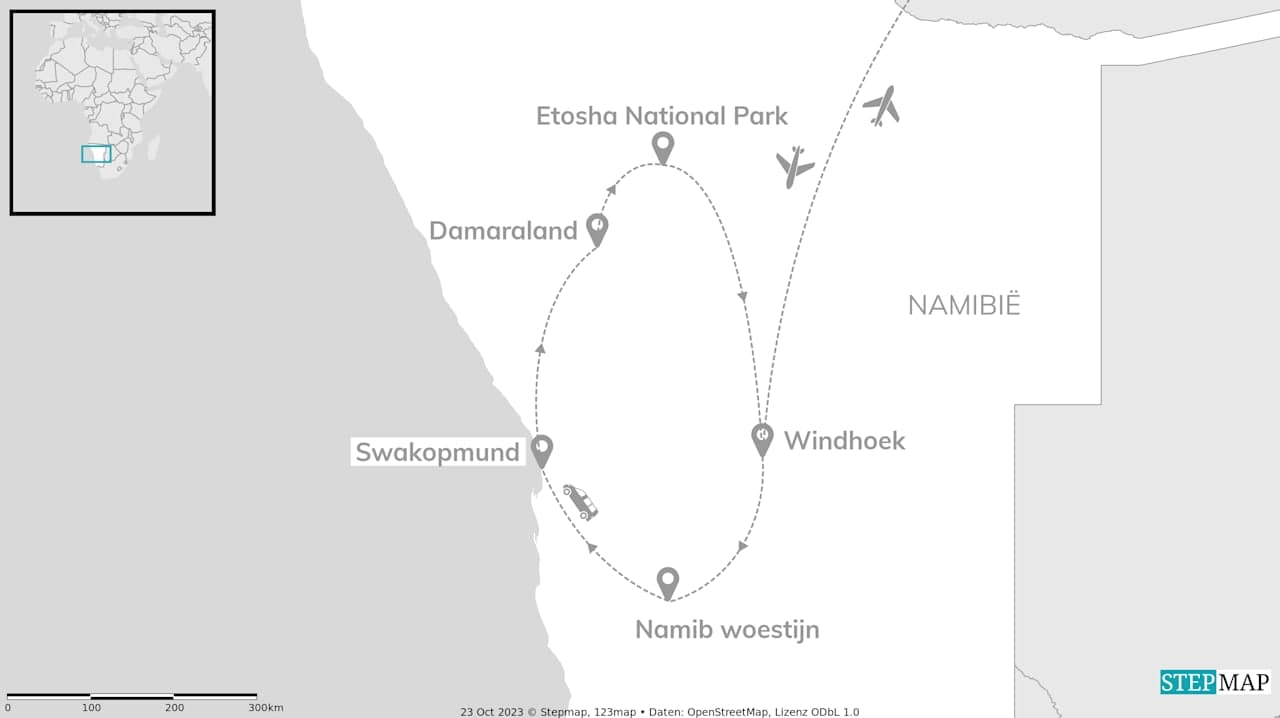 Namibië roadtrip: safari glamping & rode woestijnen