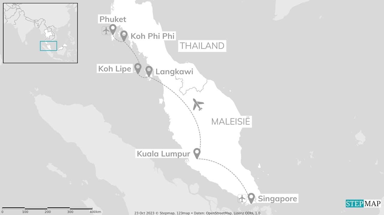 Singapore, Maleisië & Thailand: urban pulse meets beach escape