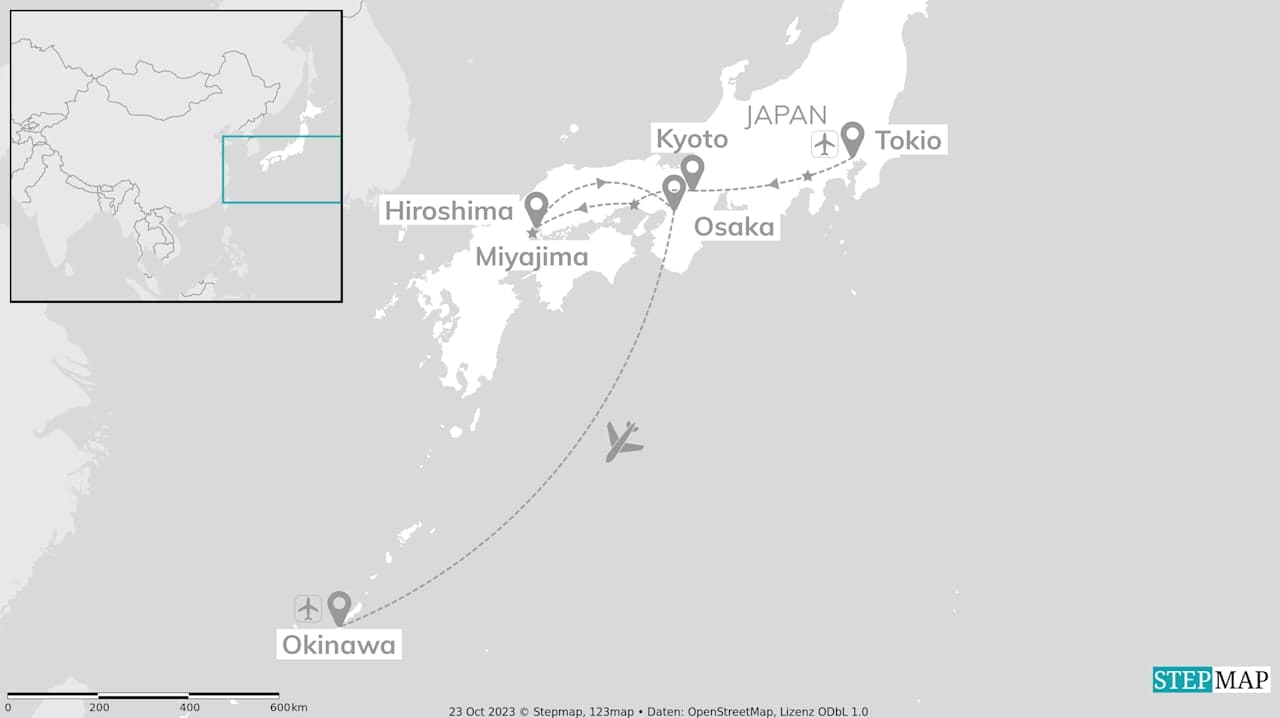 Japan goes Okinawa: sushi, shinto & sunshine vibes