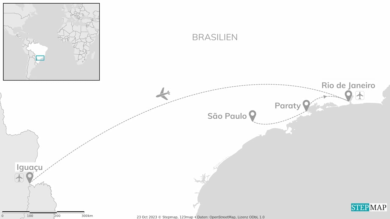 2 for 1 Brasilien: São Paulo to Rio Rhythms & Iguazu Falls