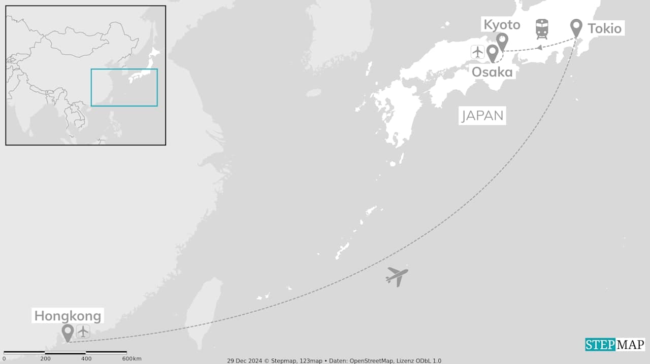 3 nights on us: iconisch Japan & Hongkong gratis