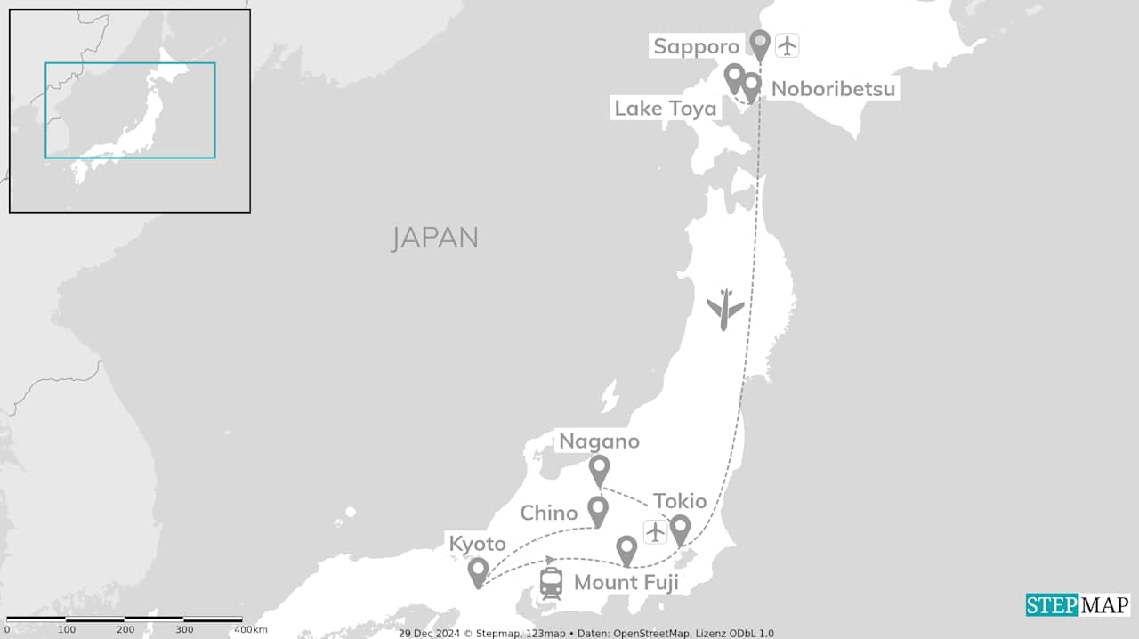 Japan's noorden: monkey, mountains & country life