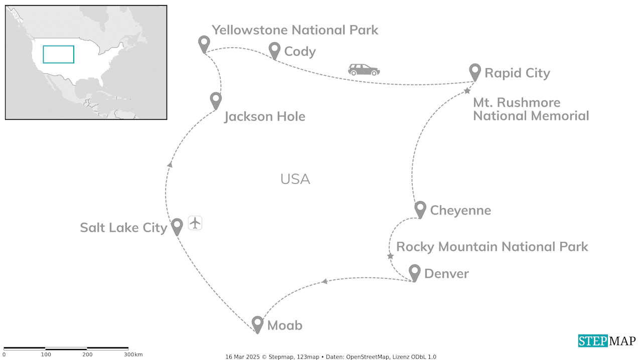 USA Roadtrip: Yellowstone & Wild West Wonders