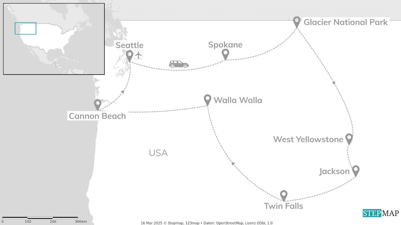 American West Roadtrip: Space Needle meets Yellowstone