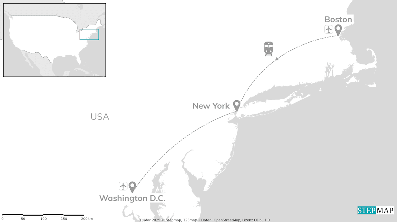 East Coast USA: From Stars & Stripes to City Lights