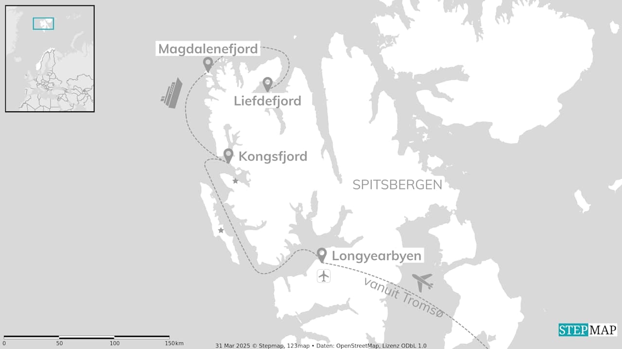 Spitsbergen avontuur: Arctische expeditie naar 80° noord