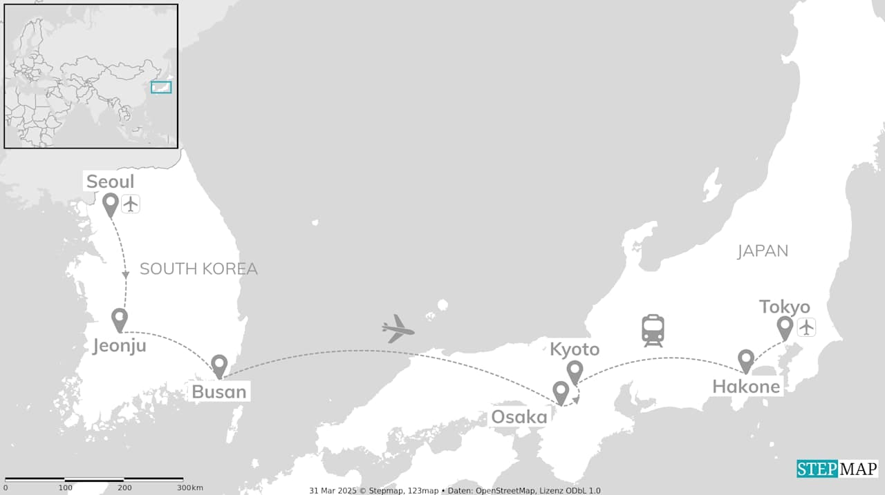 South Korea meets Japan: Alleyways, gongs and big-city beats