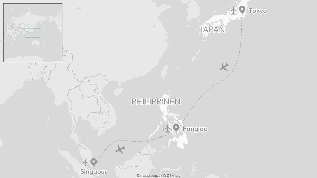 Japan, Philippinen & Singapur: Supertrees meet Beachy Dreams