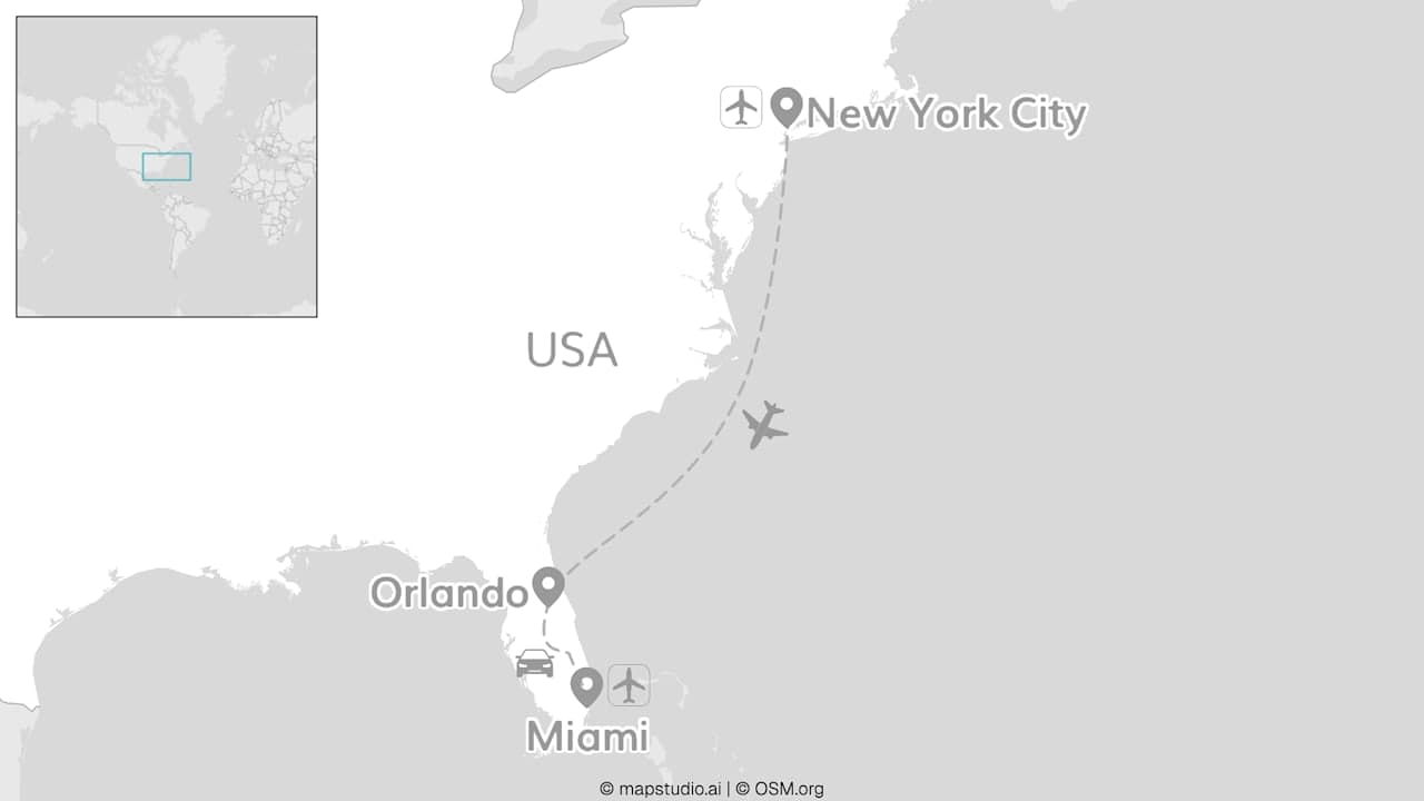 2 for 1 USA: Big Apple meets Sunshine State Roadtrip