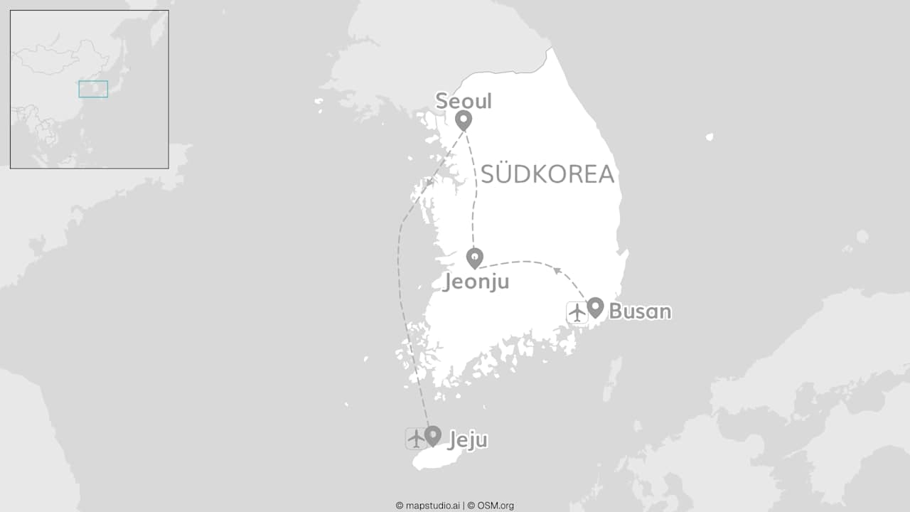 2 for 1 Südkorea: Bibimbap, Jeju Beaches & Big City Buzz