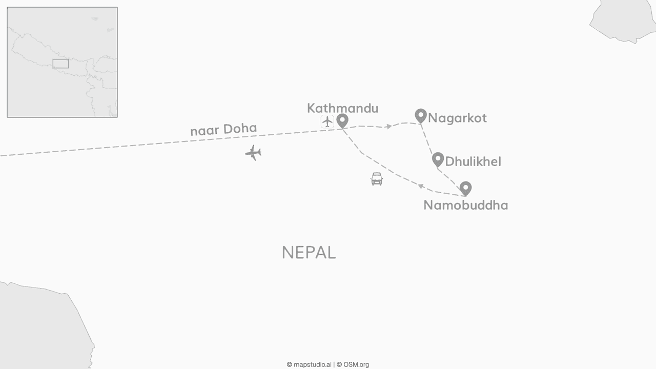 3 nights on us: tussen Nepals bergen & gratis naar Qatar