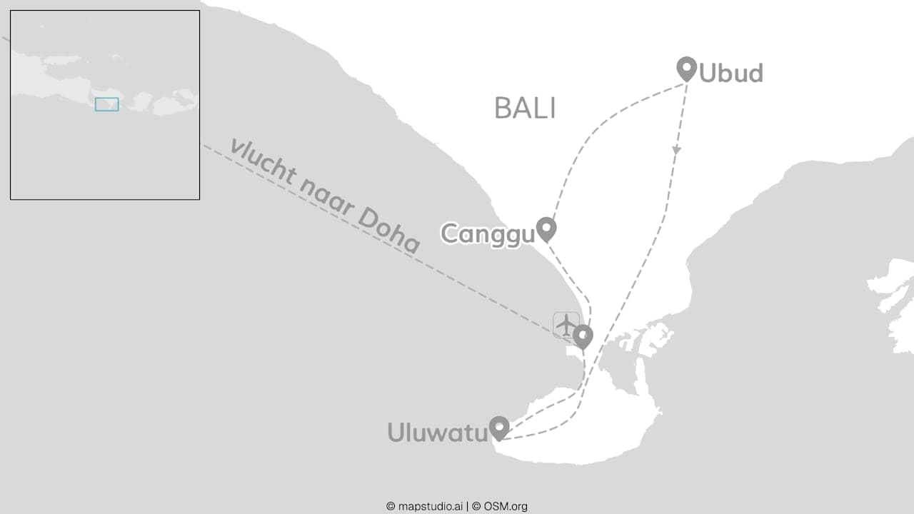 3 night on us: Bali van jungle tot kust & gratis naar Qatar
