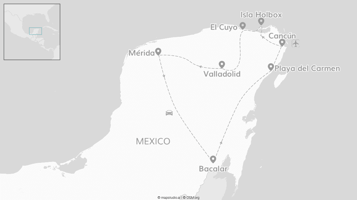 2 for 1 Mexico: roadtrip van kust naar cultuur