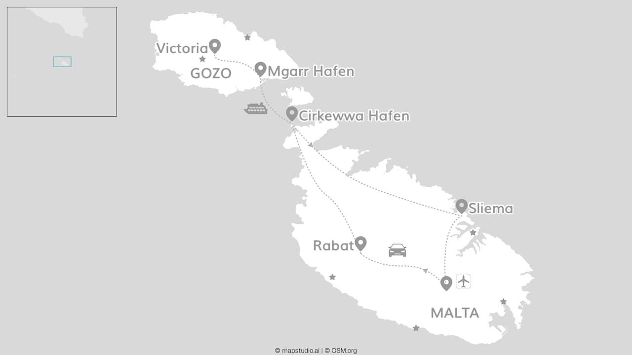 Inselhopping Malta & Gozo: Roadtrip zum Lagunen-Abenteuer