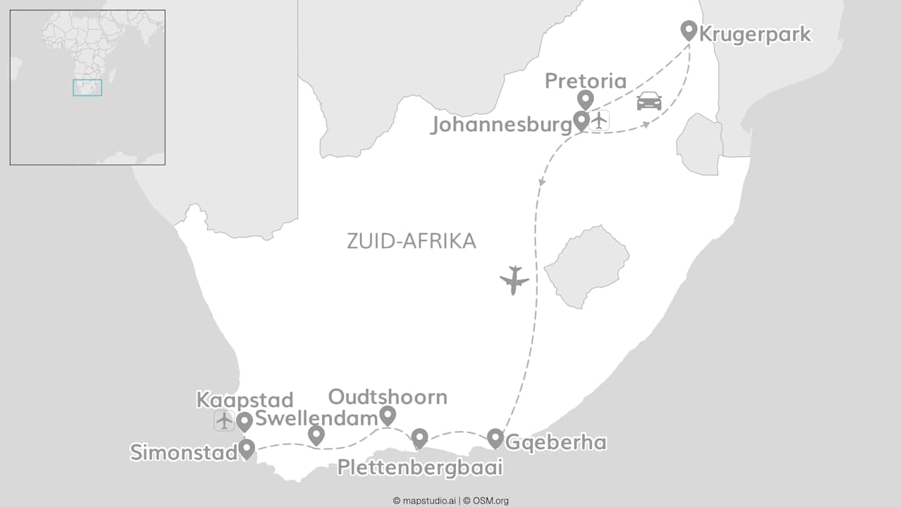 Zuid-Afrika roadtrip: naar Kruger, Kaap & kust