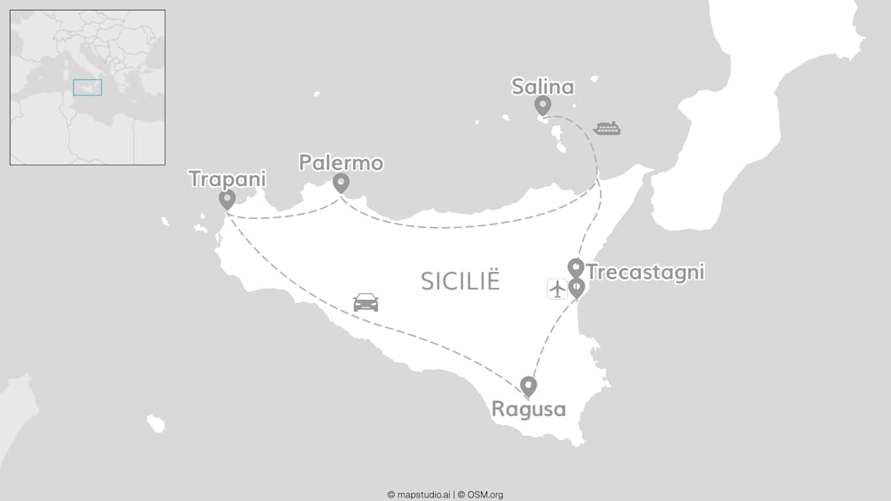 Avontuur Sicilië & Salina: vulkanische eilanden in de Middellandse Zee