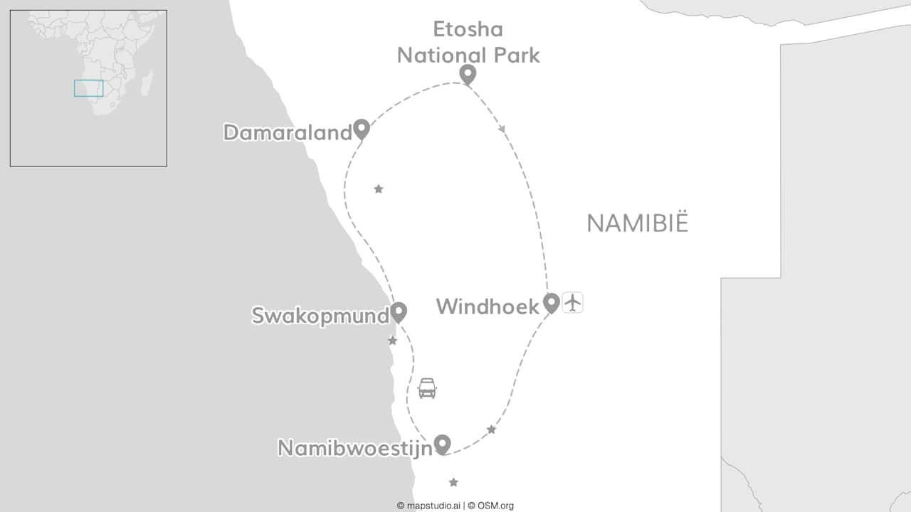 Into the wild: Namibië roadtrip in een daktent