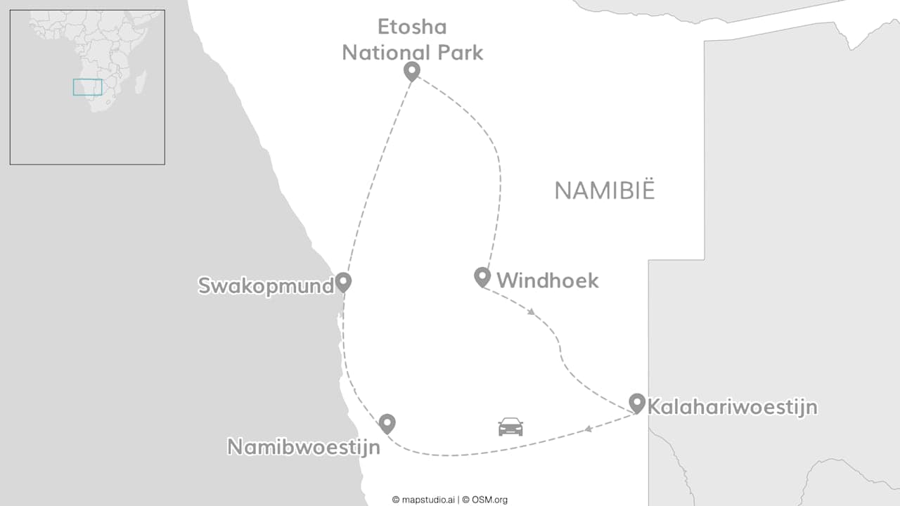 Namibië roadtrip: tussen duinen & dierenrijk