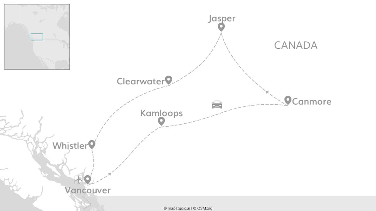 Canada roadtrip: via Vancouver naar de Rockies