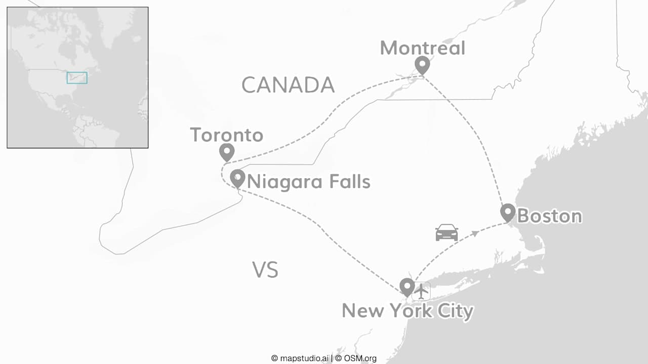 VS & Canada roadtrip: via de oostkust naar Niagara Falls