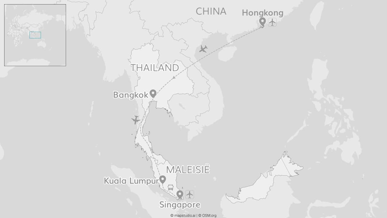 Azië upgraded: Hongkong, Bangkok, Kuala Lumpur & Singapore