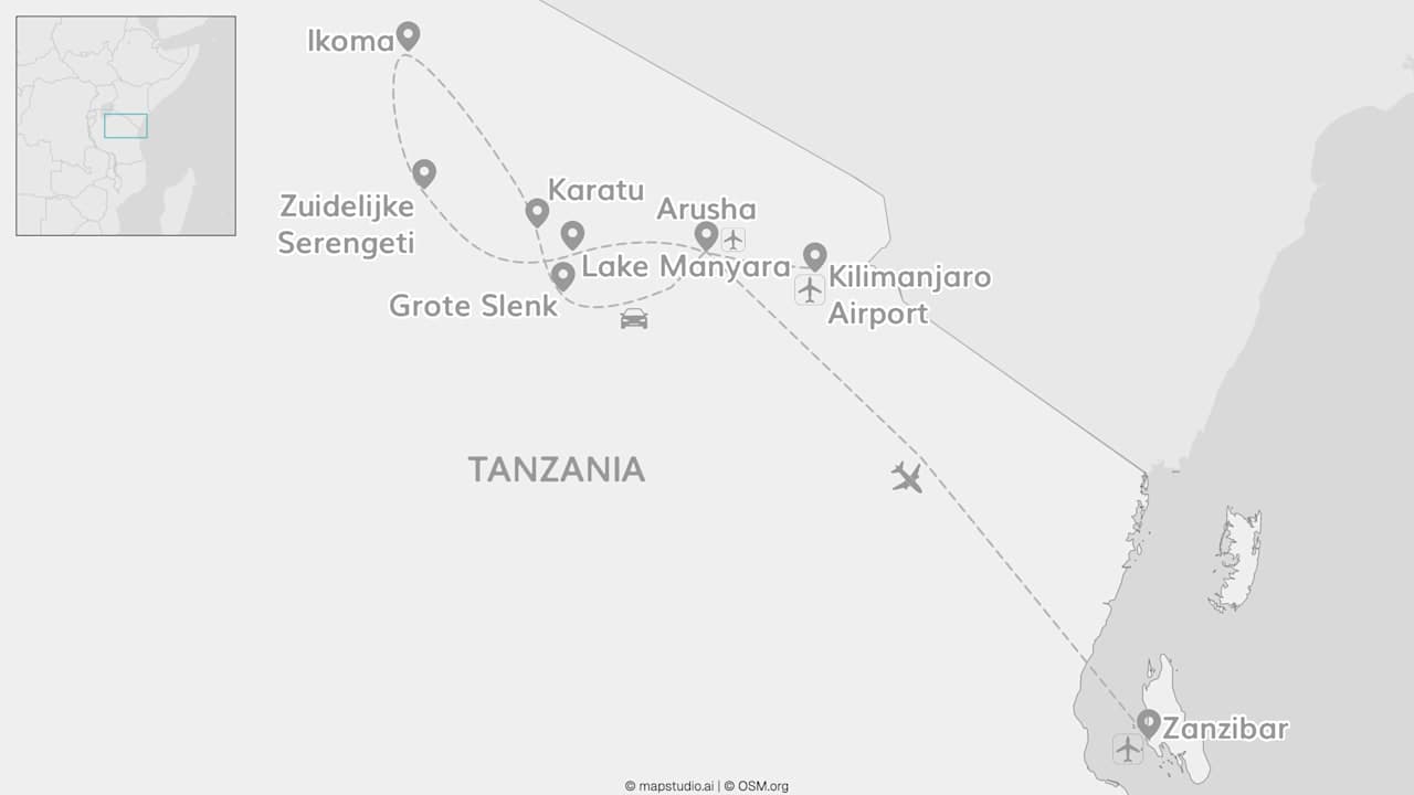 Tanzania van A tot Z: Arusha tot Zanzibar