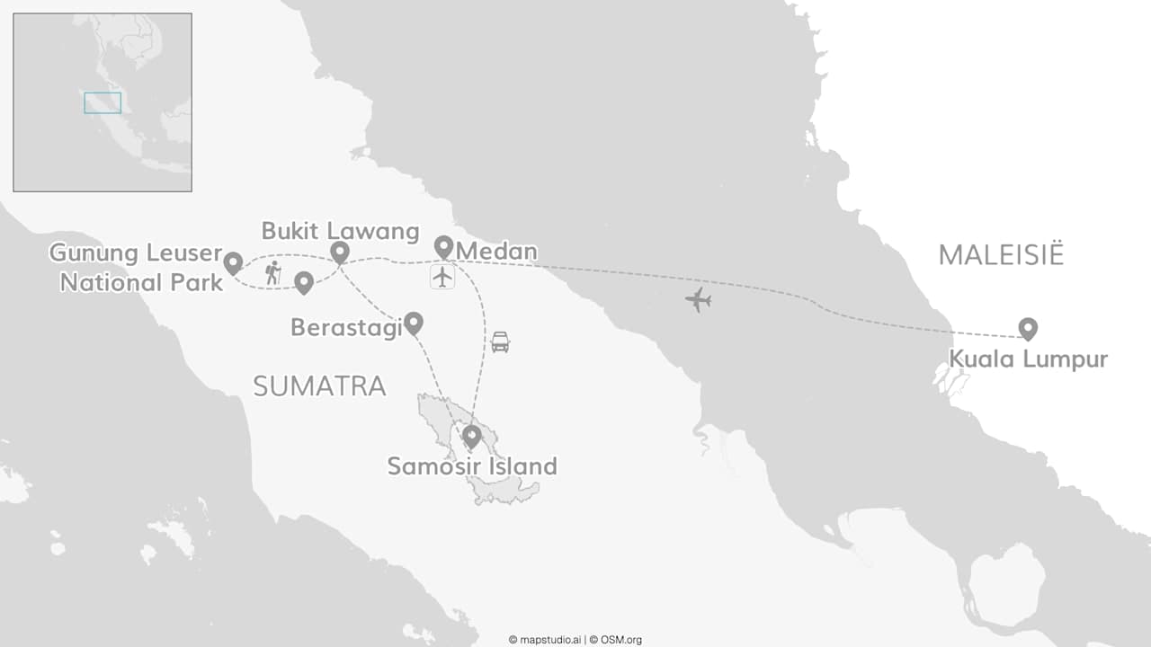Sumatra & Maleisië: chillen met orang-oetans