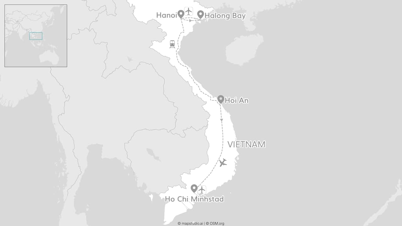 Vietnam: naar Halong Bay naar Mekongdelta