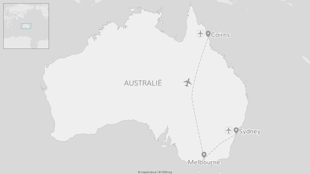 Australië cityhoppen: Sydney, Melbourne & Cairns