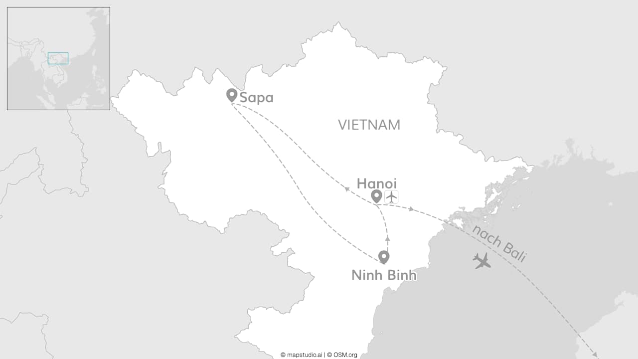 2 for 1 Vietnam: Hanoi meets Local Living & Bali