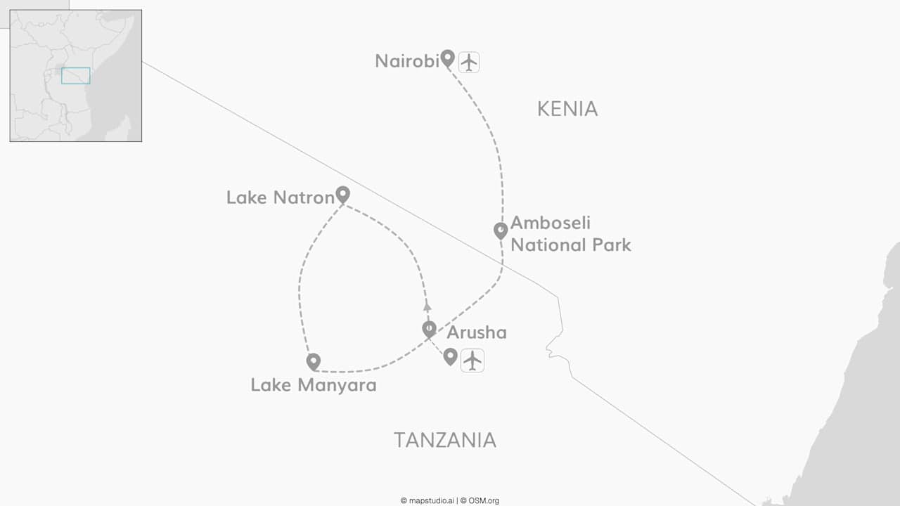 Kenia & Tanzania: safariglamping bij de big five
