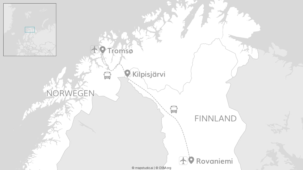 Norwegen & Finnland: Von Tromsø nach Rovaniemi