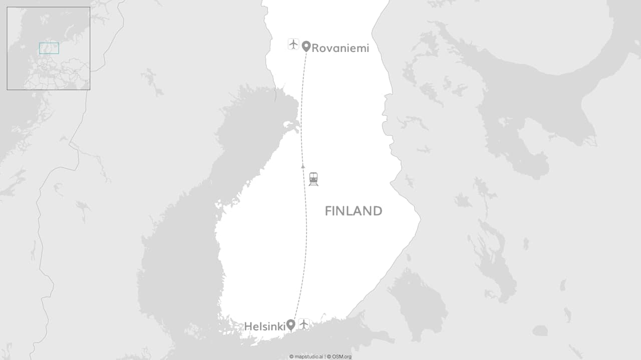 Helsinki & Lapland: pooltrein naar het Wilderness Resort