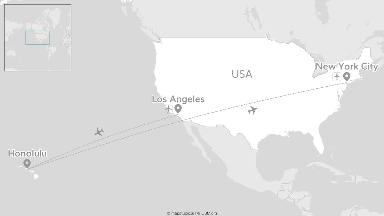 2 for 1 Hawaii: O'ahu trifft Los Angeles & New York