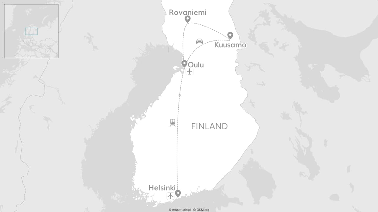 Finland roadtrip: glazen villa onder het noorderlicht