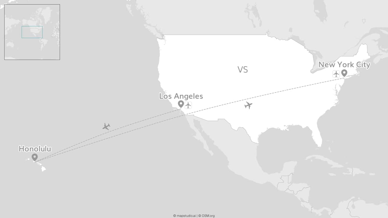 2 for 1 Hawaï: O’ahu ontmoet Los Angeles & New York