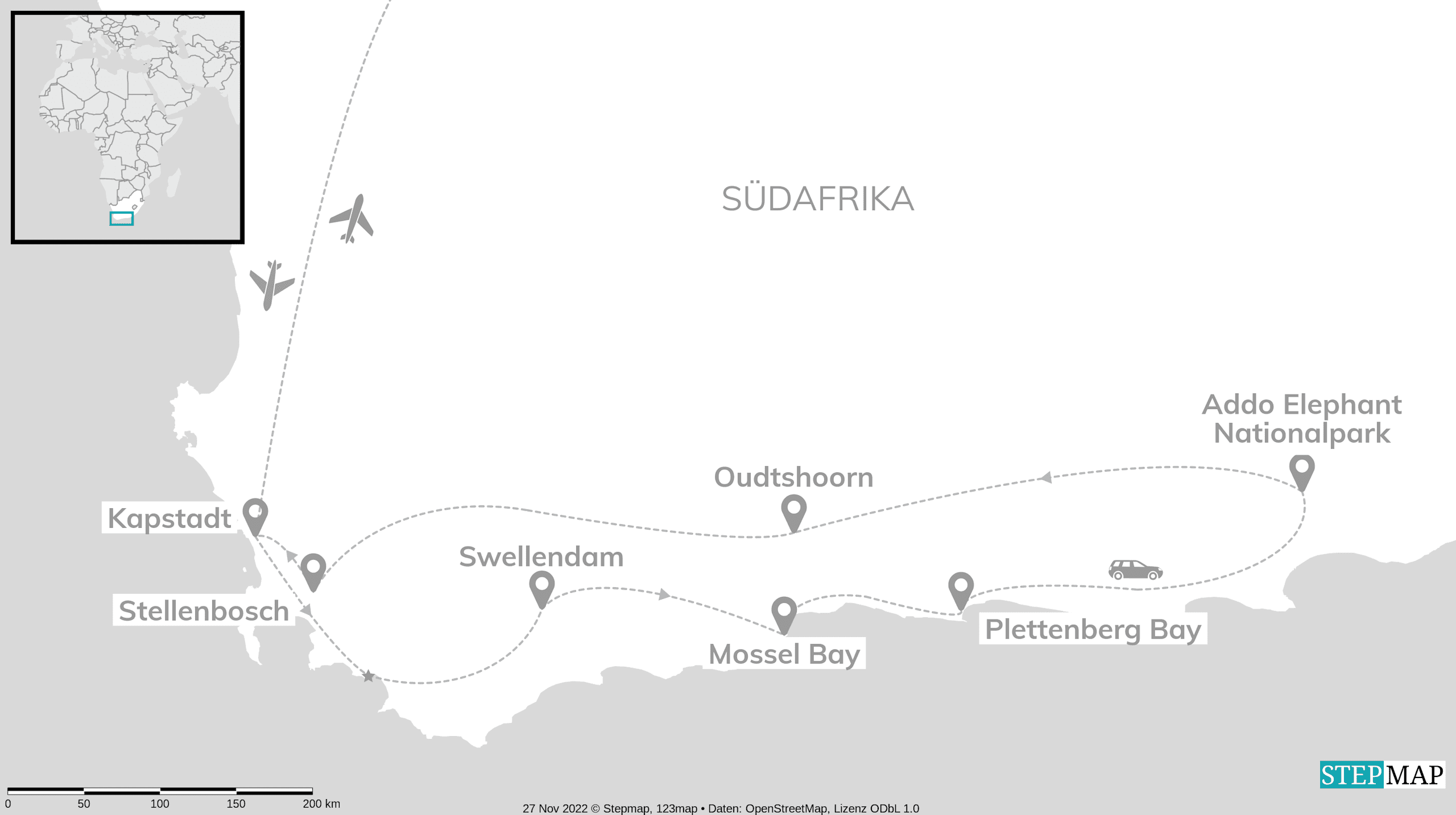 Explore Südafrika: Garden Route, Swellendam & Big Five